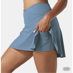 Halara Everyday Cloudful Air Crossover Side Pocket 2-in-1 Tennis Skirt-Lucid